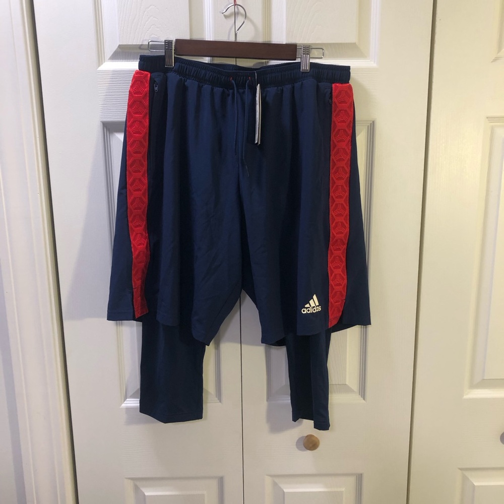 adidas Tango 2 in 1 Shorts. Size XL, NWT
